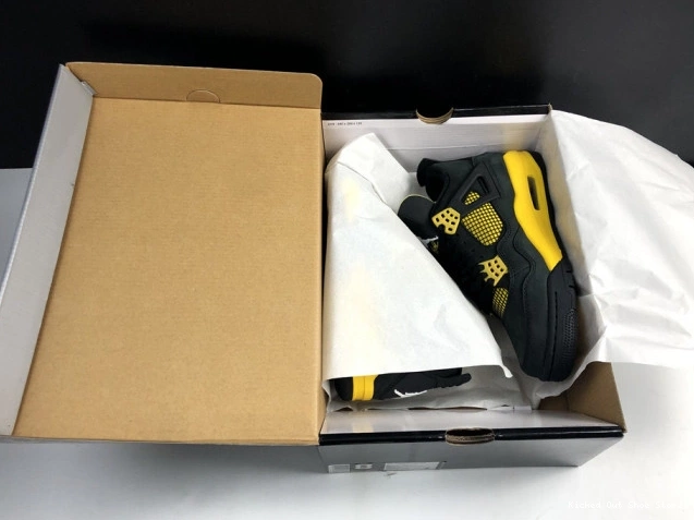 Kick Theory Jordan 4 Retro 308497-008 Thunder Air 0818